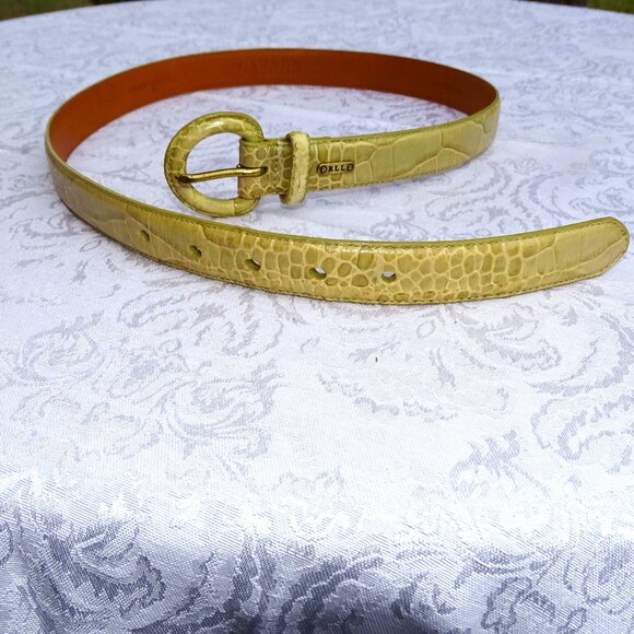 Lauren Ralph Lauren Italian Leather Belt Size Medium New main image 7